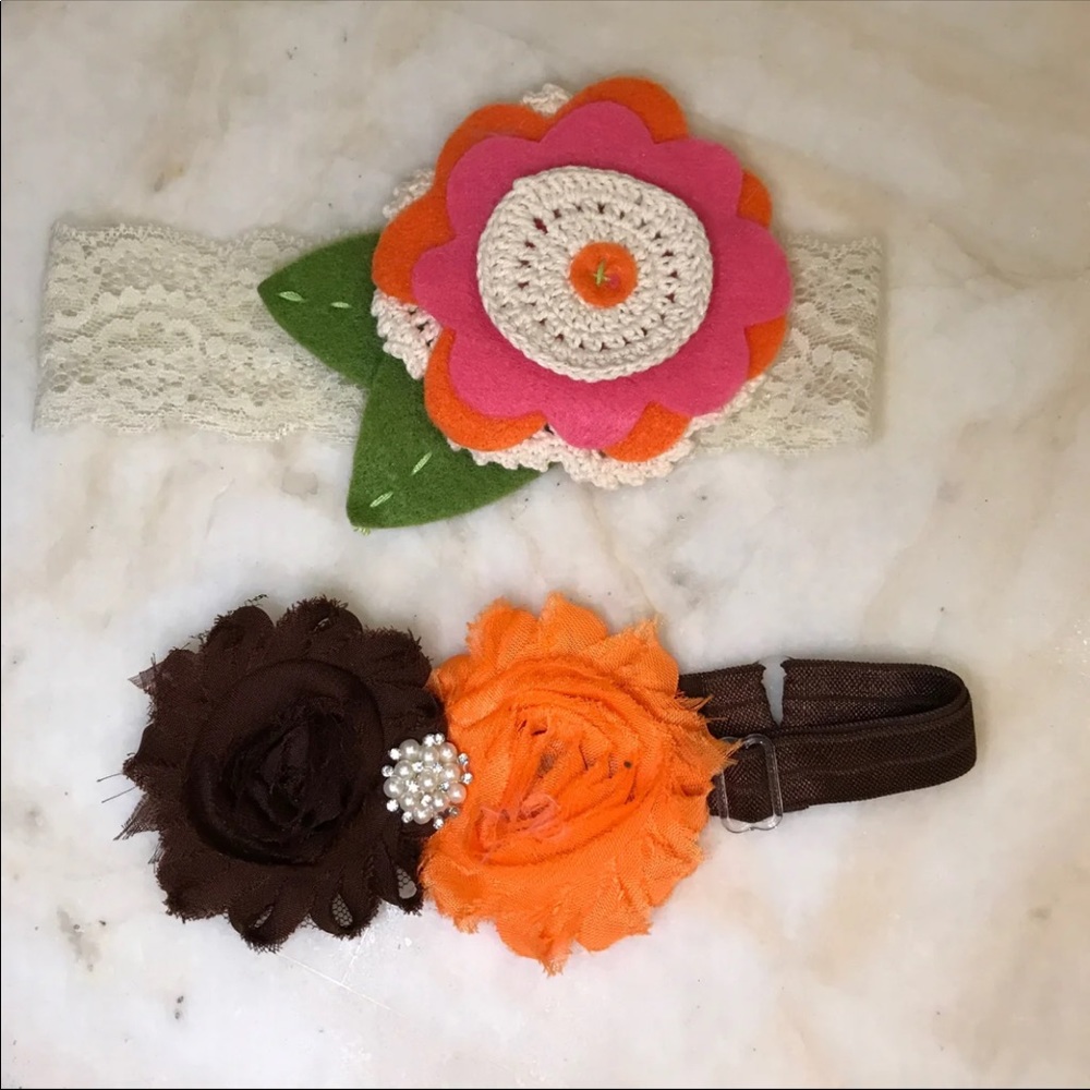 Fall Floral Baby Headband BUNDLE